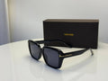 Tom Ford Fausto Square Sunglasses in Shiny Black