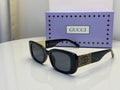 Gucci GG Supreme Monogram Temple Square Sunglasses