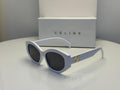 Celine Triomphe Geometric Sunglasses in White