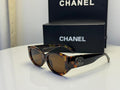Chanel Classic CC Logo Tortoise Sunglasses