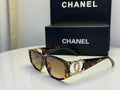 Chanel Pearl CC Logo Tortoise Sunglasses