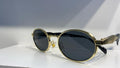 Prada Symbole Oval Metal Sunglasses
