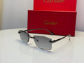 Cartier Panthère de Cartier Rimless Sunglasses (Black/Grey Gradient)
