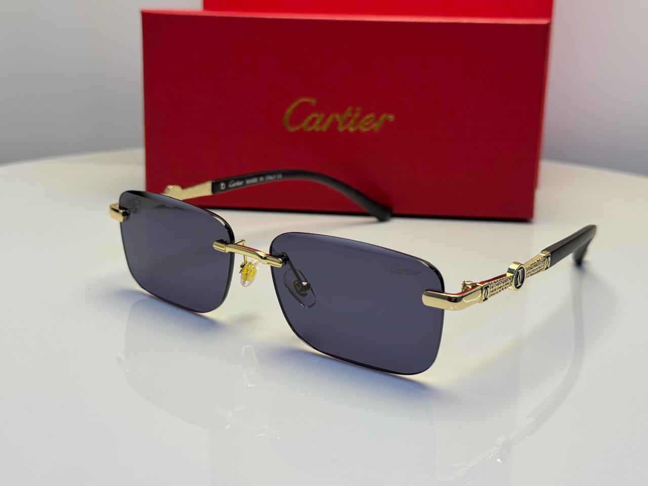 Première de Cartier Sunglasses (Gold/Grey)