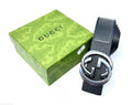 Gucci Blondie Interlocking G Belt (Black/Silver & Black Engraved)