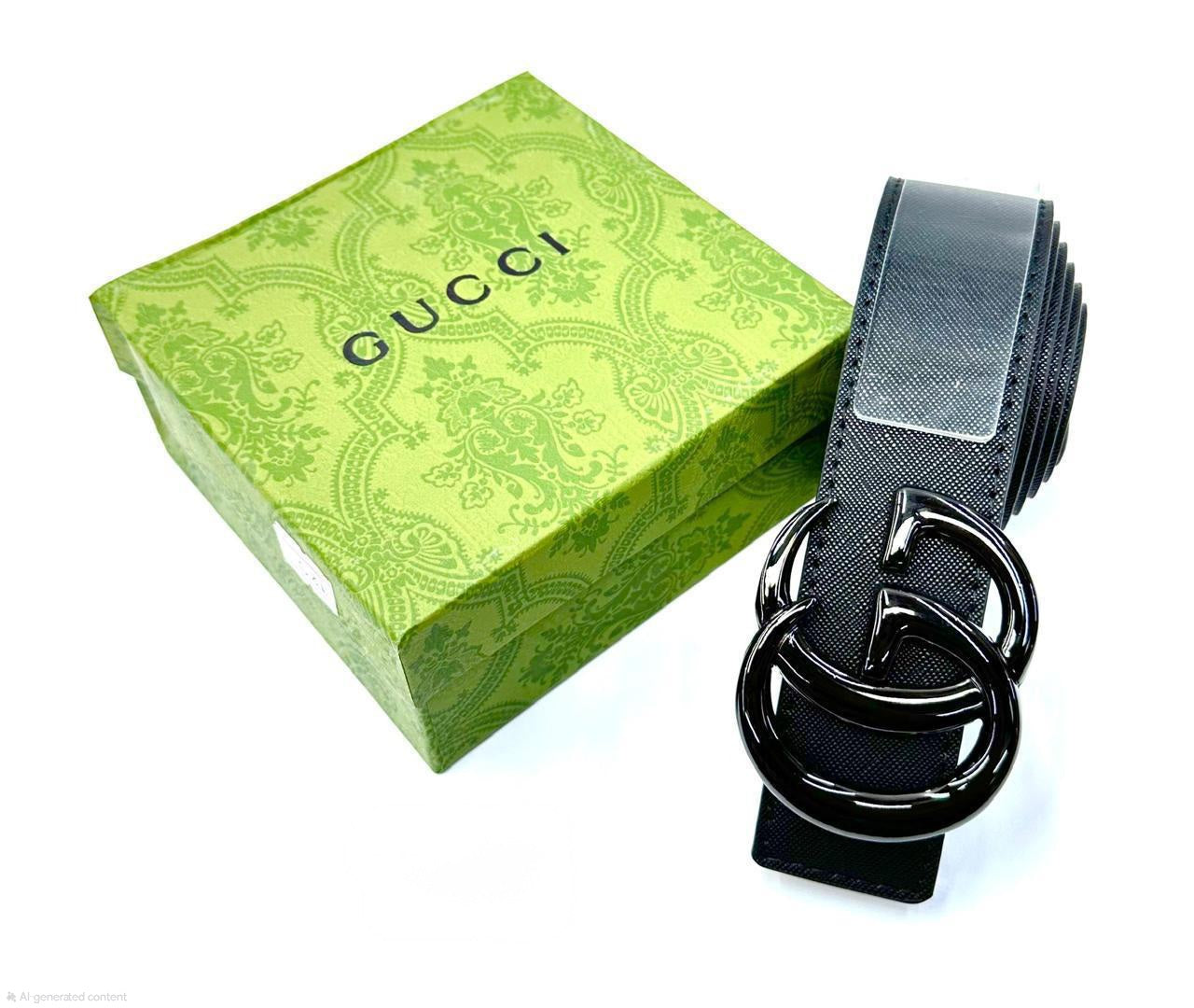 Gucci Interlocking G Belt (Matte Black)