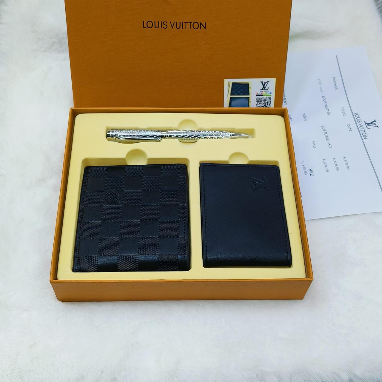 Louis Vuitton Damier Infini Leather Wallet & Accessory Set