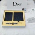 Dior Oblique Galaxy Wallet & Card Holder Gift Set (Black)