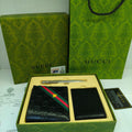 Gucci Signature Bee & Web Wallet Gift Set (Black)