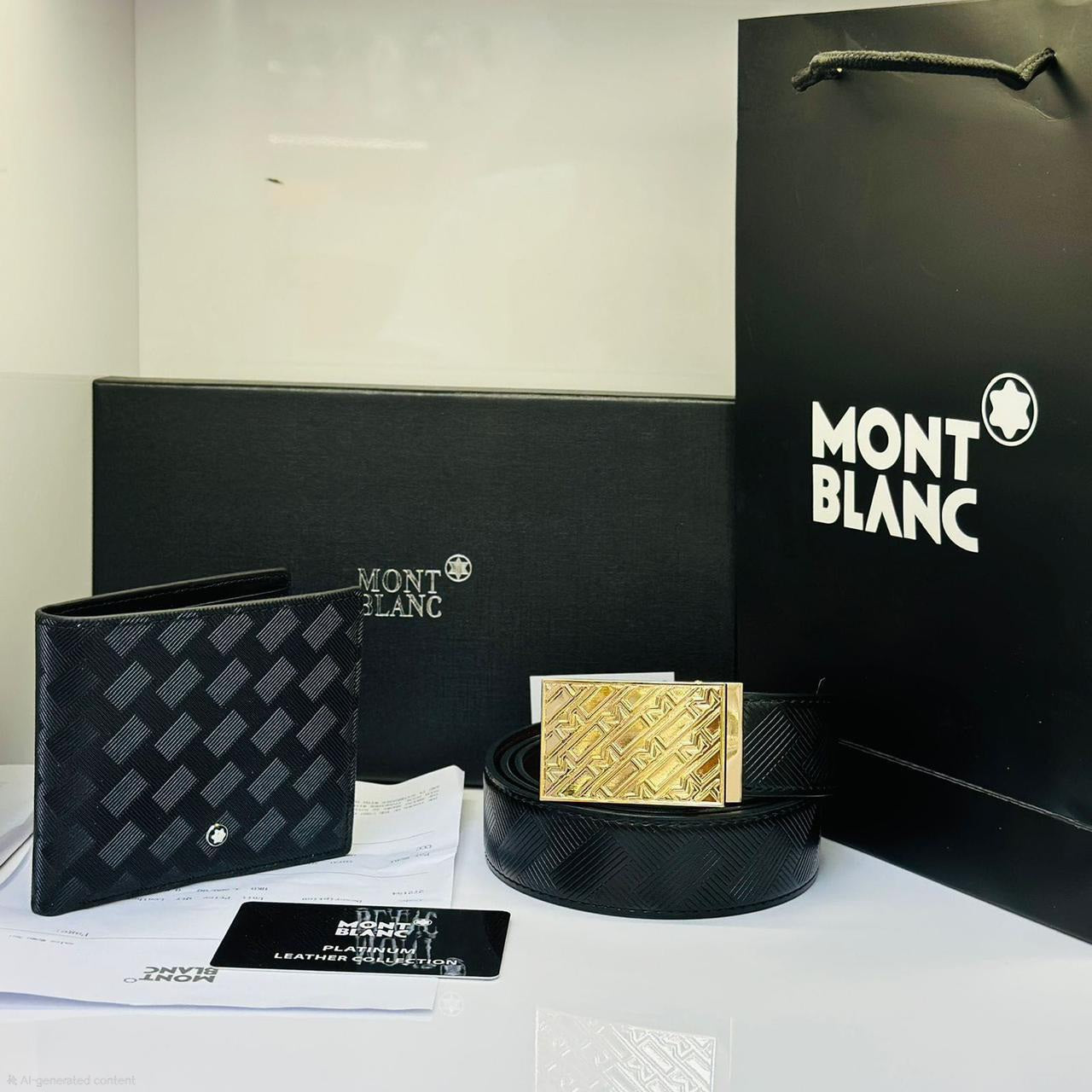 Montblanc Extreme 3.0 Leather Gift Set (Black/Gold)