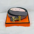 Hermès Constance Belt (Ash White)