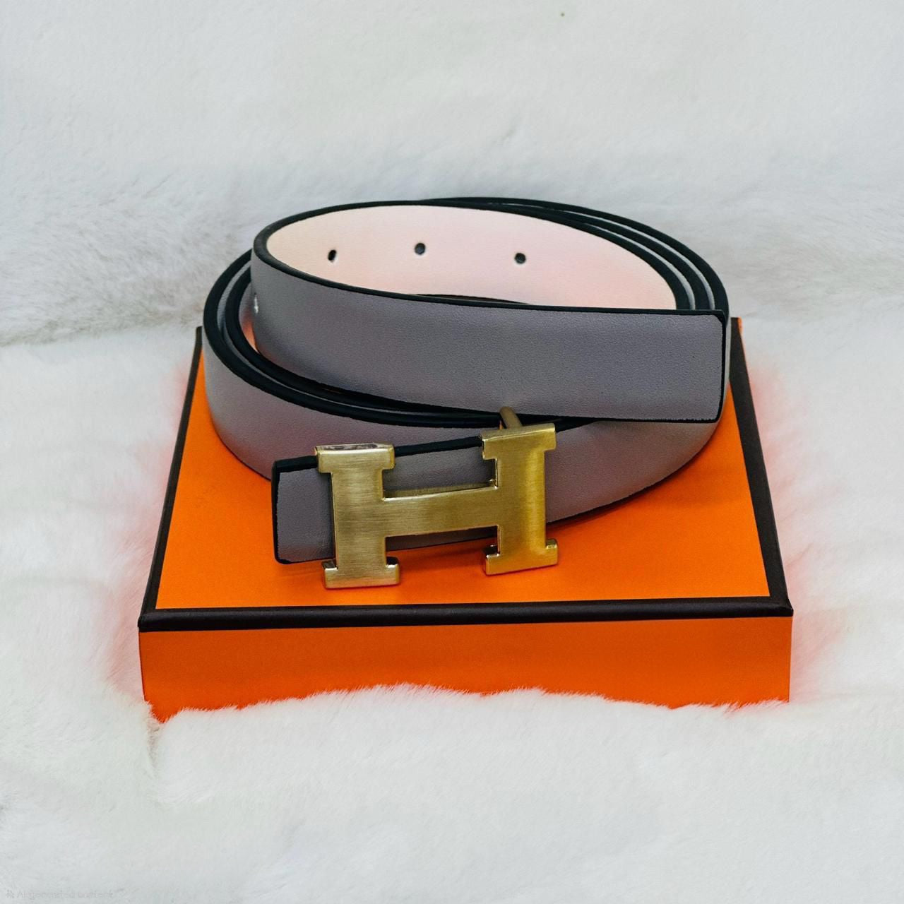 Hermès Constance Belt (Ash White)