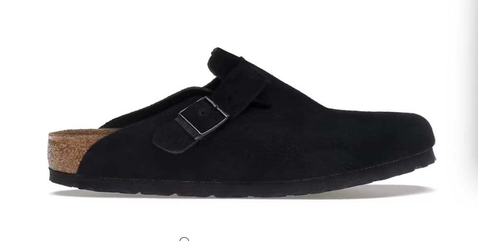 Birkenstock Boston (Black Suede)