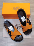 Hermès Electric Sandal (Orange / Noir)
