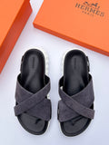Hermès Bounce Sandal (Anthracite)