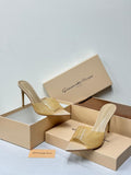 Gianvito Rossi Metropolis Mules (Beige/Nude)
