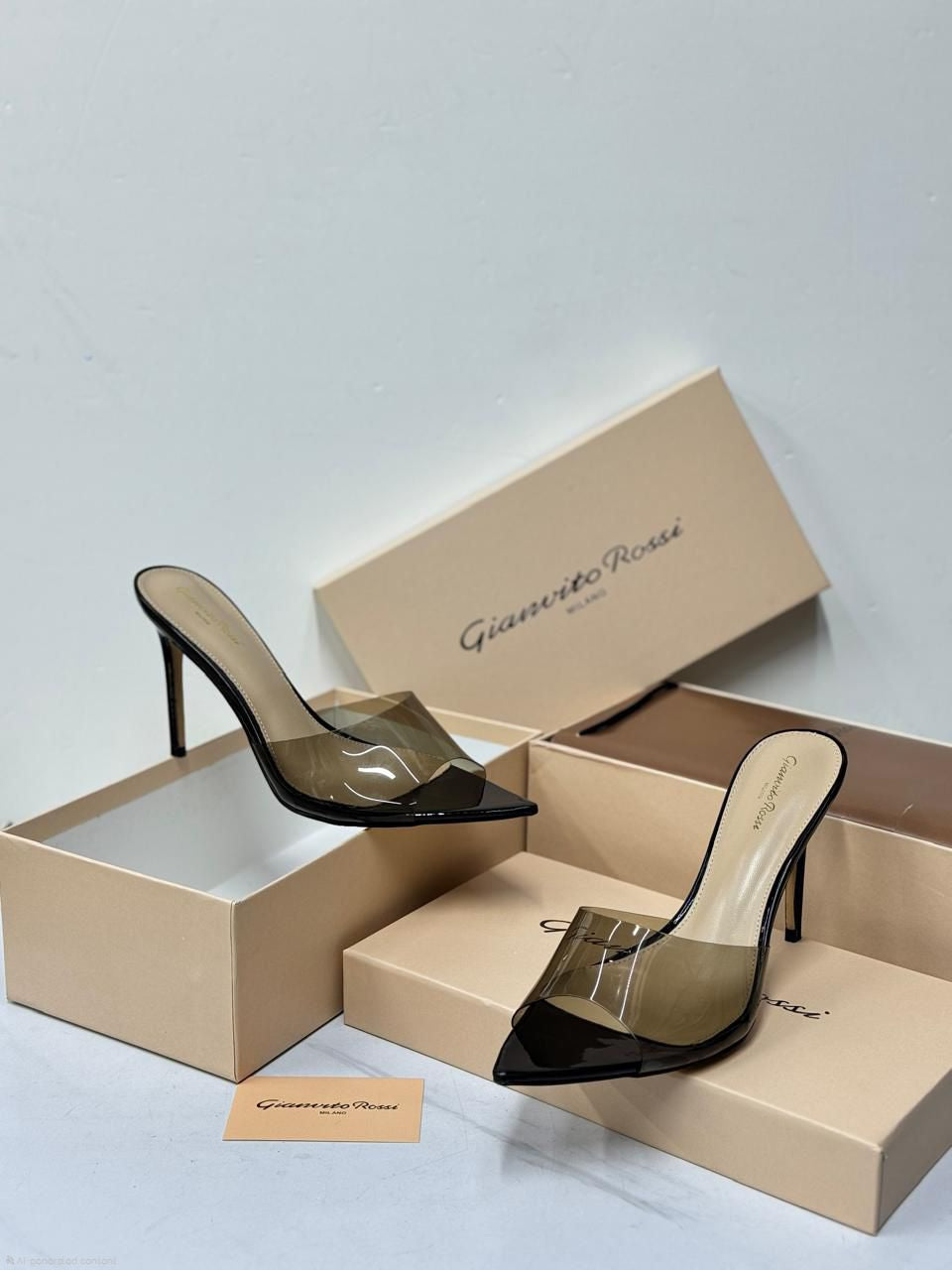 Gianvito Rossi Metropolis Mules (Black)