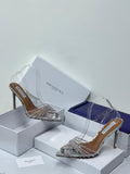 Aquazzura Gatwick Slingback Pumps (Silver/Clear)