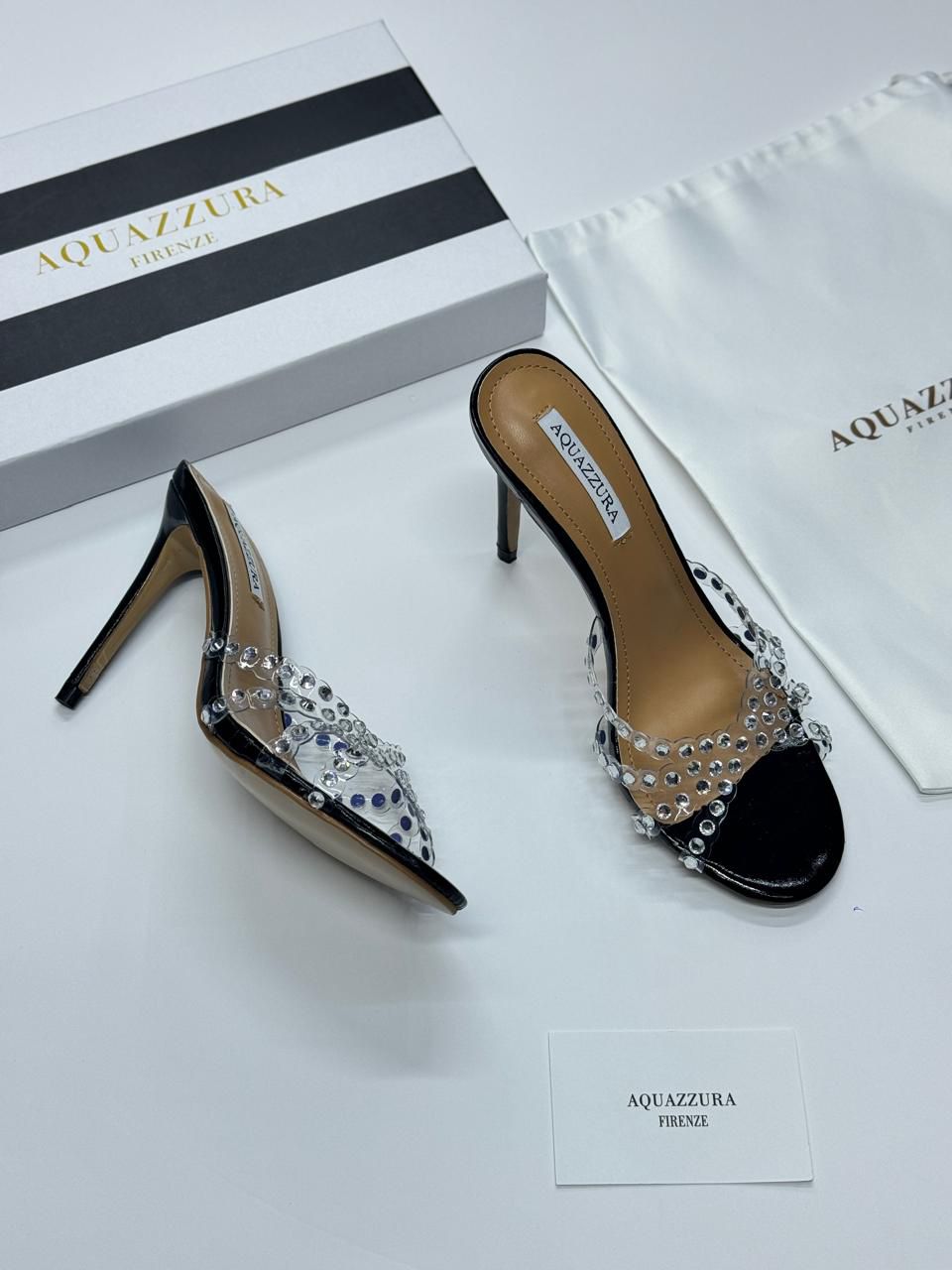 Aquazzura Tequila Mules (Black)