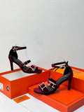 Hermès Charnière Sandal (Burgundy/Wine)