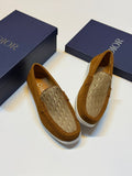 Dior Granville Loafer (Camel Suede / Dior Oblique)