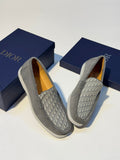 Dior Granville Loafer (Grey Suede / Dior Oblique)