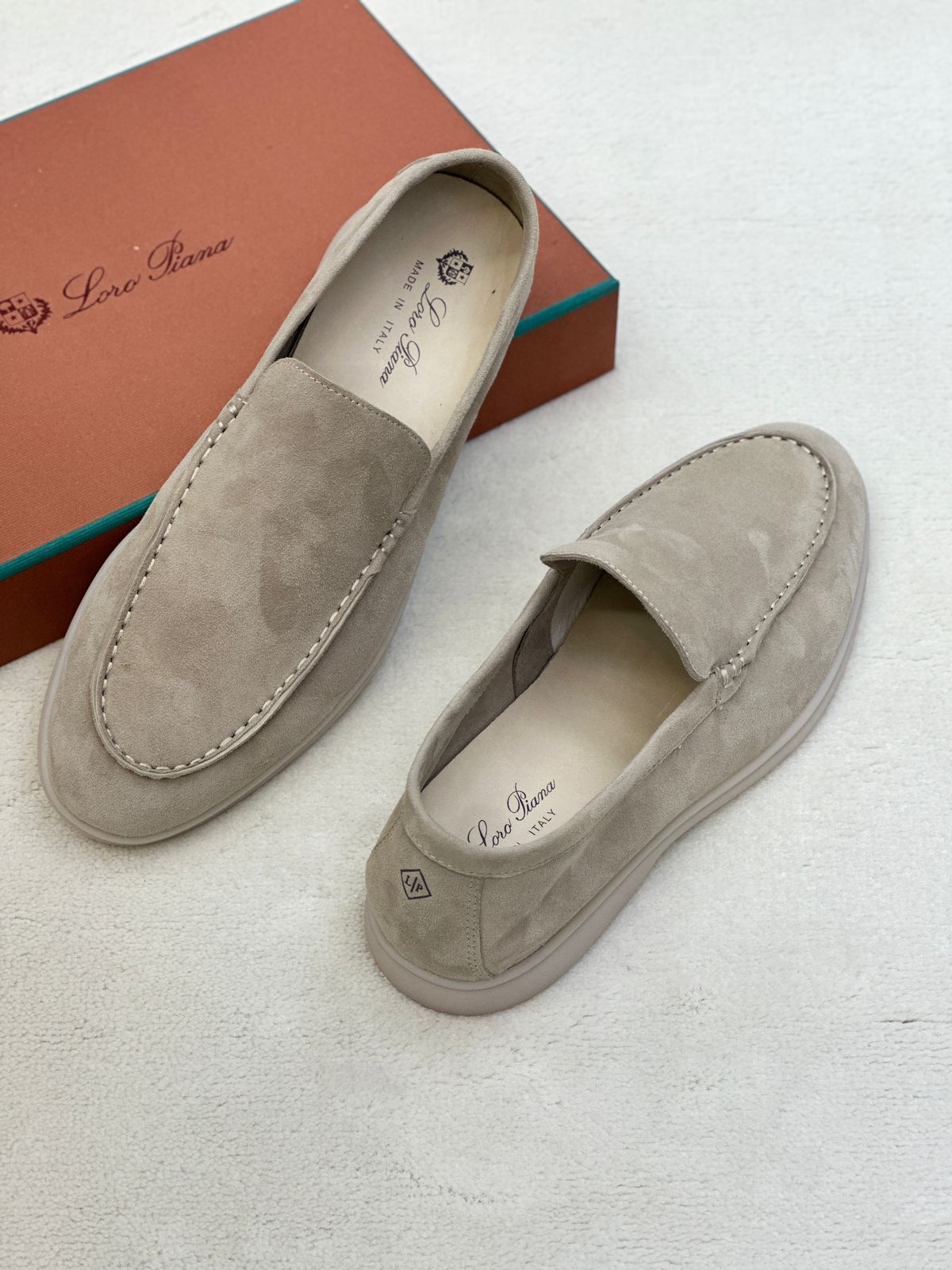 Loro Piana Summer Walk Loafers (Sand/Beige)
