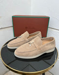Loro Piana Summer Walk Loafers (Sand/Beige)
