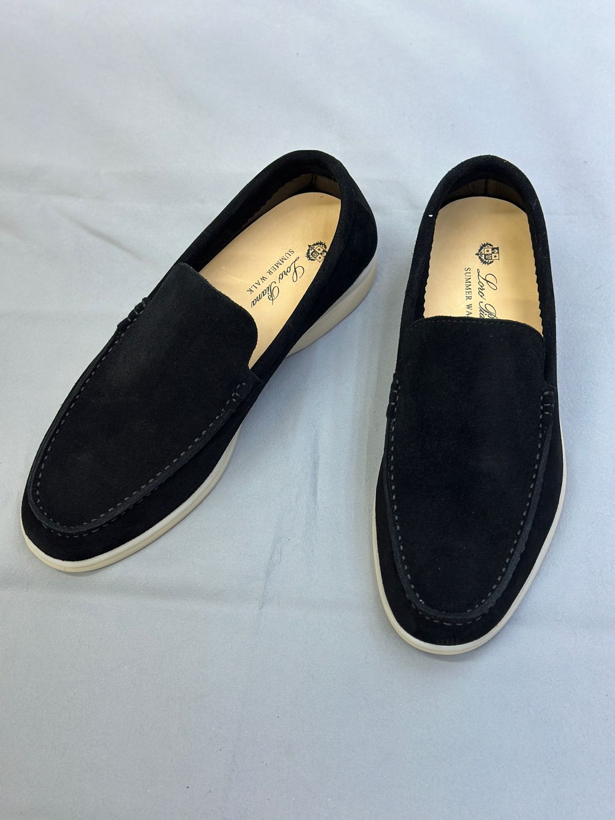 Loro Piana Summer Walk Loafers (Black)