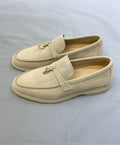 Loro Piana Summer Charms Walk Loafers (Sand/Beige)