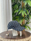 GG Denim Baseball Hat (Black/Dark Grey)
