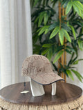 Jumbo GG Canvas Baseball Hat (Camel/Ebony)