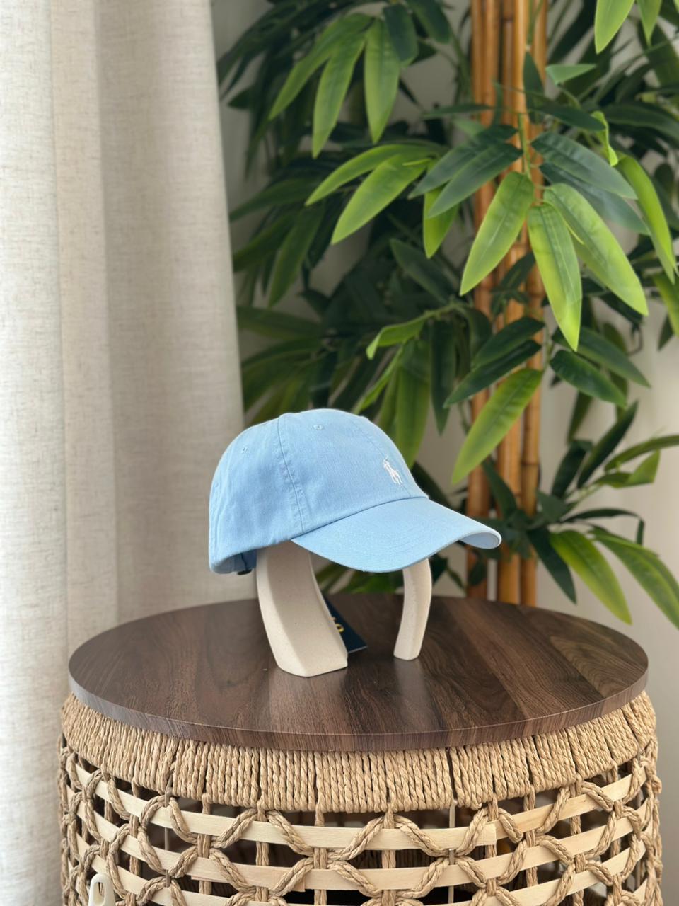 Polo Ralph Lauren Cotton Chino Ball Cap (Light Blue / White Pony)