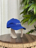 Celine Initial Baseball Cap in Cotton (Royal Blue / Cobalt Blue)