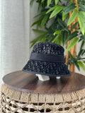 Christian Dior Teddy Dior Oblique Bucket Hat (Dark Grey / Black)