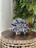 Christian Dior D-Chapeau Toile de Jouy Bucket Hat (Black / White)