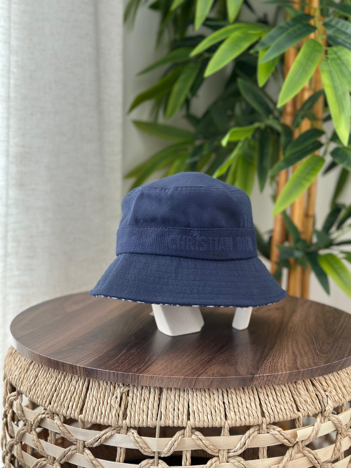 Christian Dior Teddy-D Bucket Hat (Navy Blue)