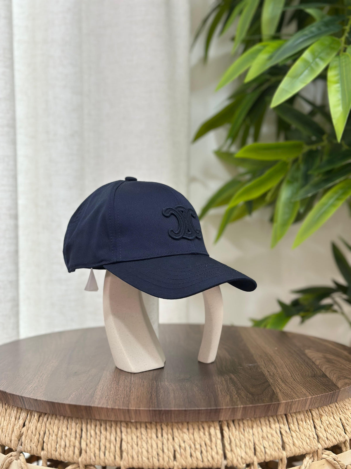 Celine Triomphe Baseball Cap (Navy)