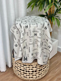 Chanel Typography CC Scarf (Grey/Black)