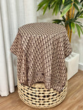 Dior Oblique Scarf (Brown/Beige)