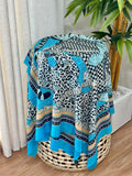 Louis Vuitton Monogram Giant Animal Scarf (Blue/Black/White)