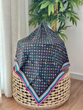 Louis Vuitton Monogram Multicolor Square 90 (Black)