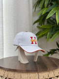 Hermès Miles "H" Circle Cap (Off-White/Rouge)