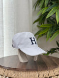 Hermès Nevada "H" Cap (Off-White/Marine)