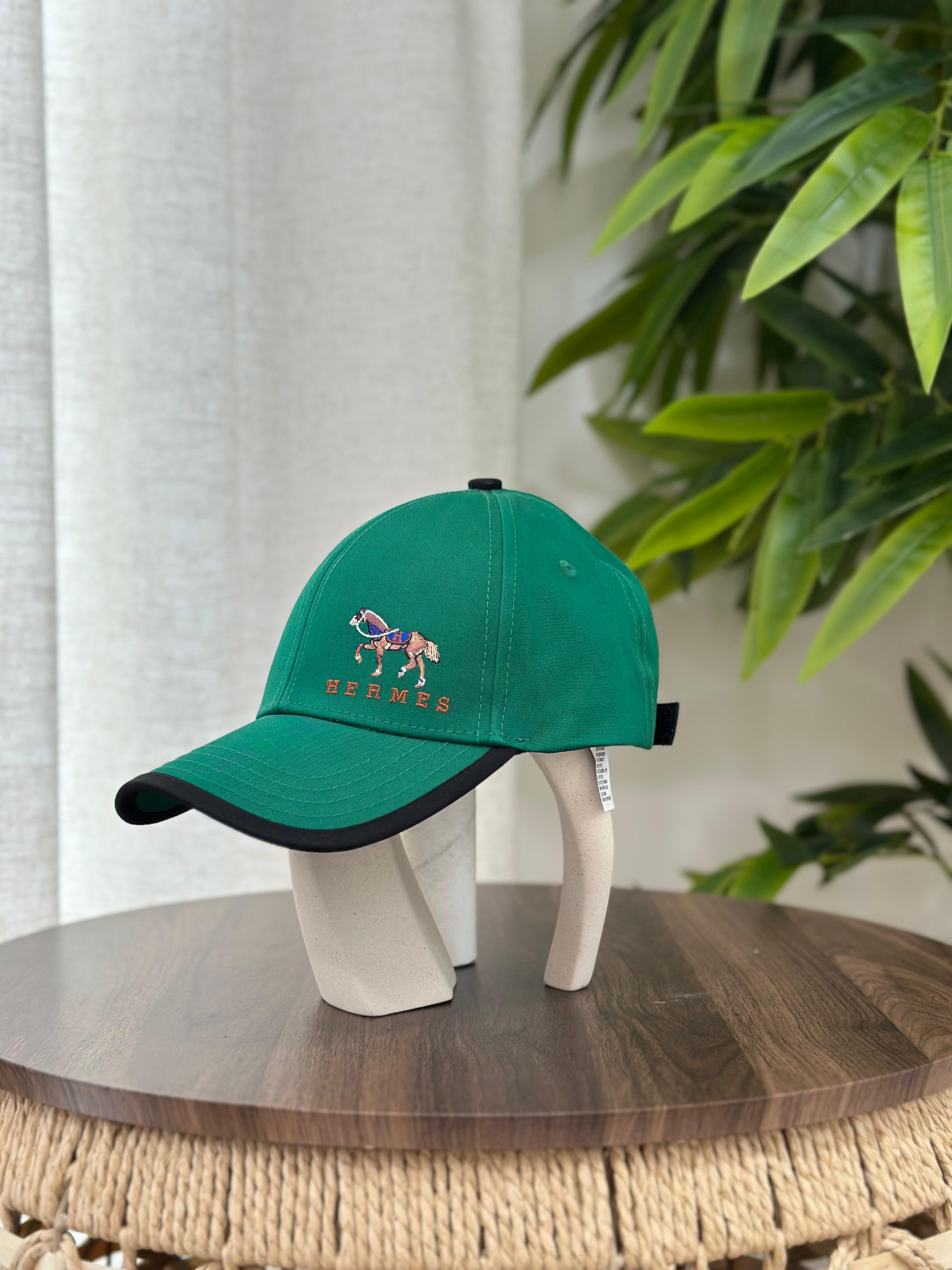 Hermès Steppe Baseball Cap (Green/Black)