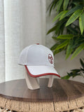 Hermès Deauville Baseball Cap (White/Rouge H)