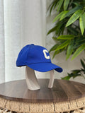 Initials Baseball Cap in Cotton (Royal Blue)