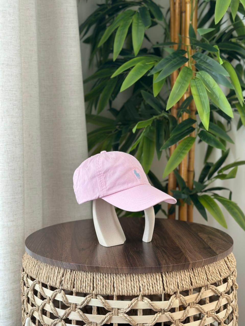 Polo Ralph Lauren Cotton Chino Baseball Cap (Light Pink/Light Blue)