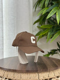 Celine Initial Baseball Cap (Brown)