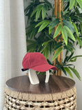 Miu Miu Embroidered Logo Cap (Burgundy/Red)
